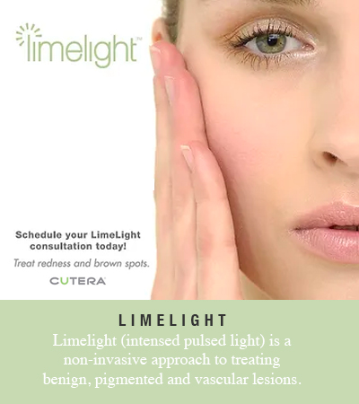 limelight treatment of skin redness and brown spots poster