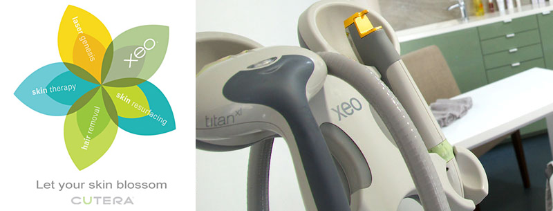 Cutera Xeo laser hair removal and skin rejuvenation laser heads used in the laser clinic