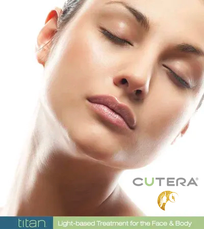 titan  Cutera light based therapy for skin tightening of face and body in our Bolton clinic